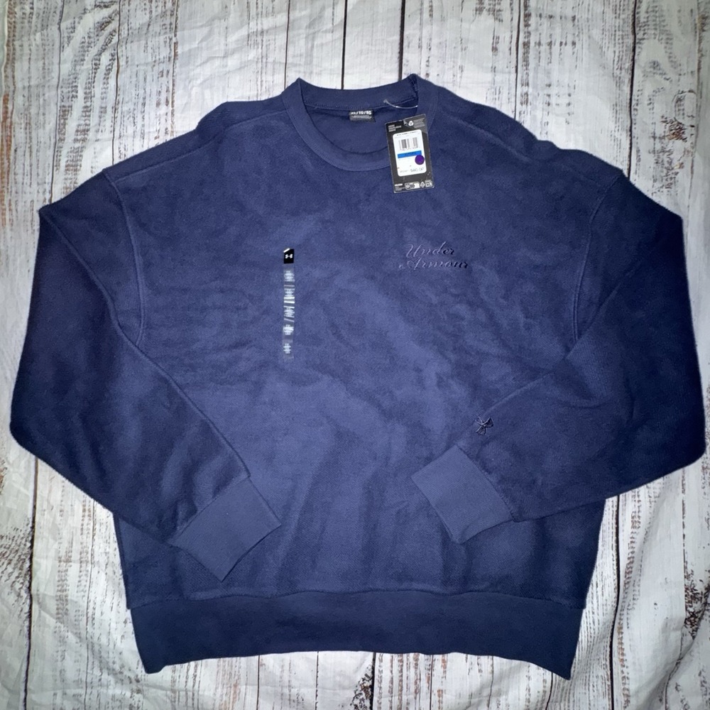 UA Icon Rev Terry Navy Blue 100% Cotton XL TG